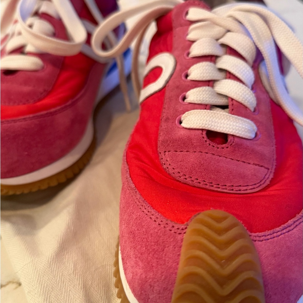 Loewe Pink and Red Women's Sneakers